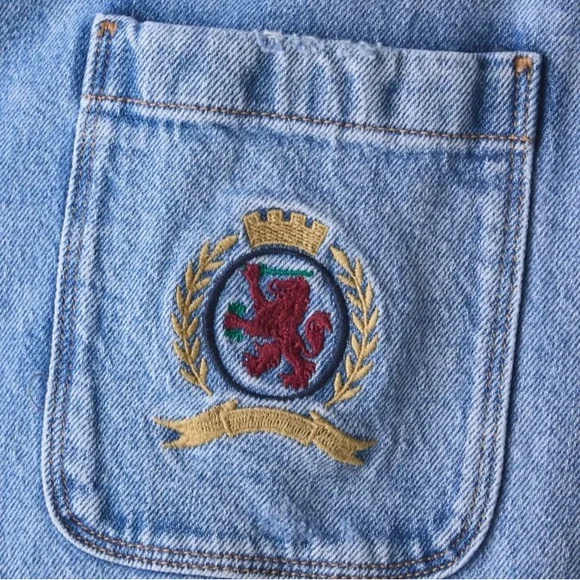 Tommy Hilfiger Vintage Rétro Denim Crest Chore Jacket Mens L NWT - Picture 4 of 7